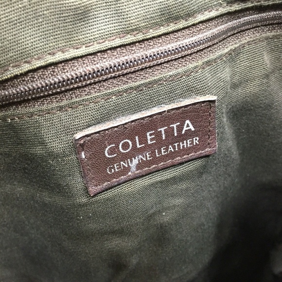 Coletta Brown Leather PU Trim Small Mini Backpack main image 9